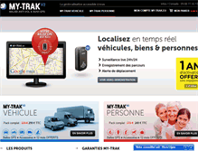Tablet Screenshot of my-trak.fr